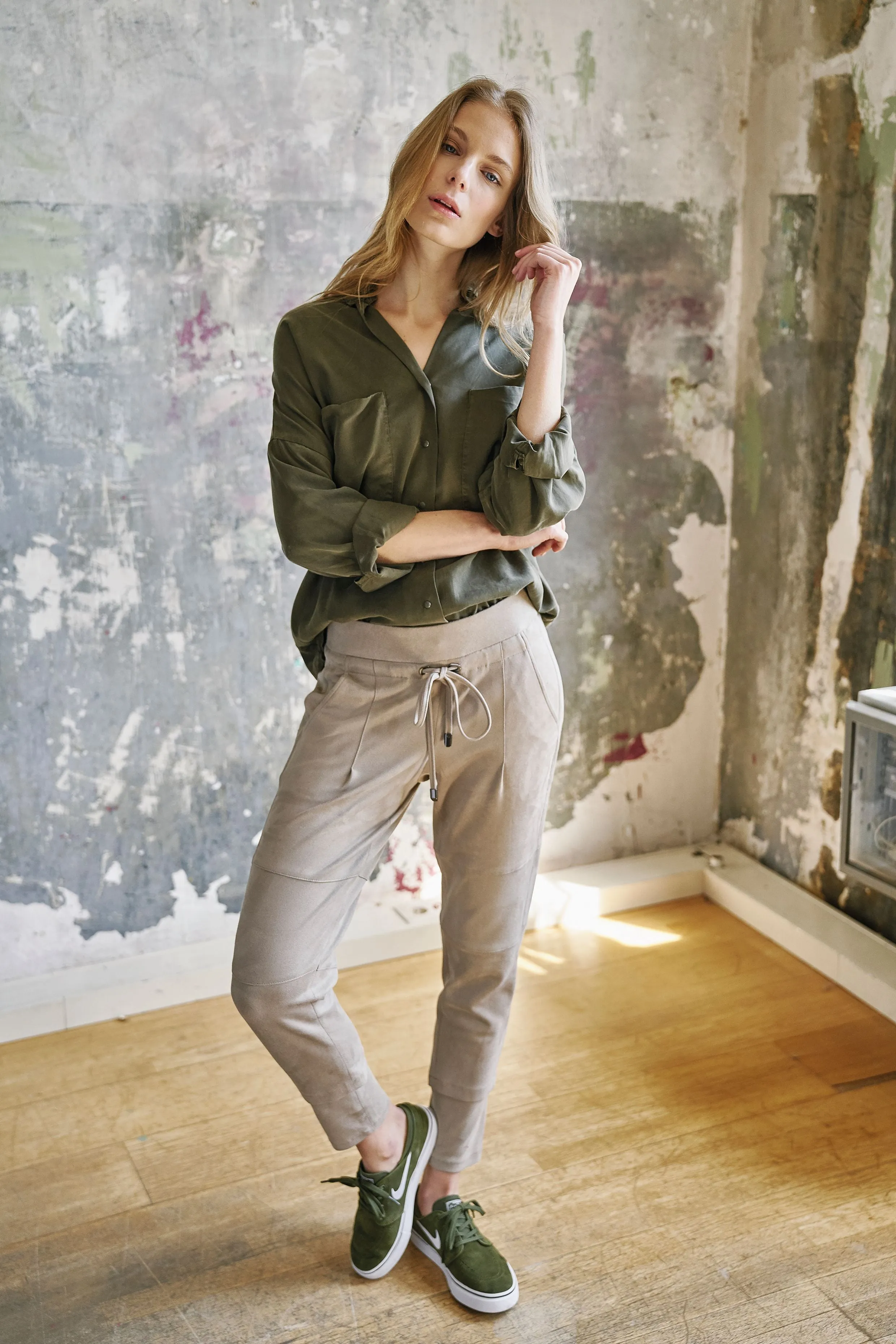Candice Suede Pant - Mocha
