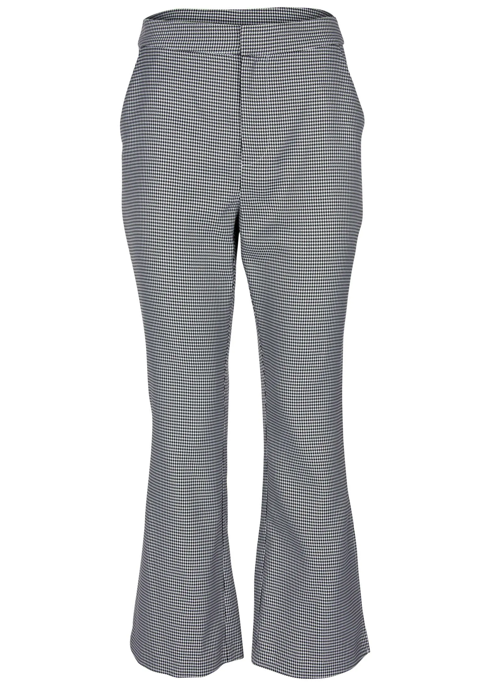 Houndstooth Kick Flare Pant - Black Combo