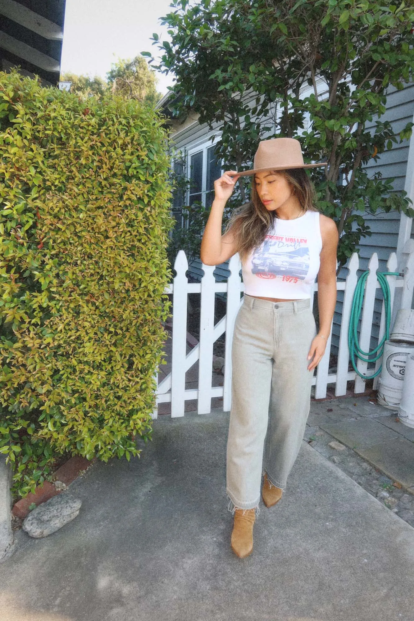 Marina Wide Leg Crop Pants - Dusty Sage