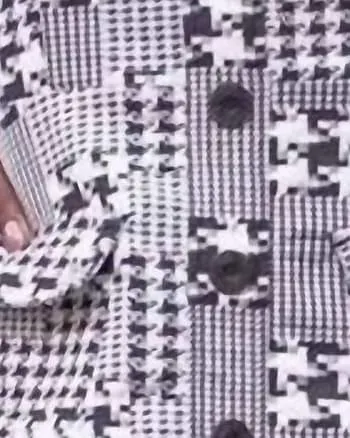 Plaid Pant Set In Black/White | Black/White