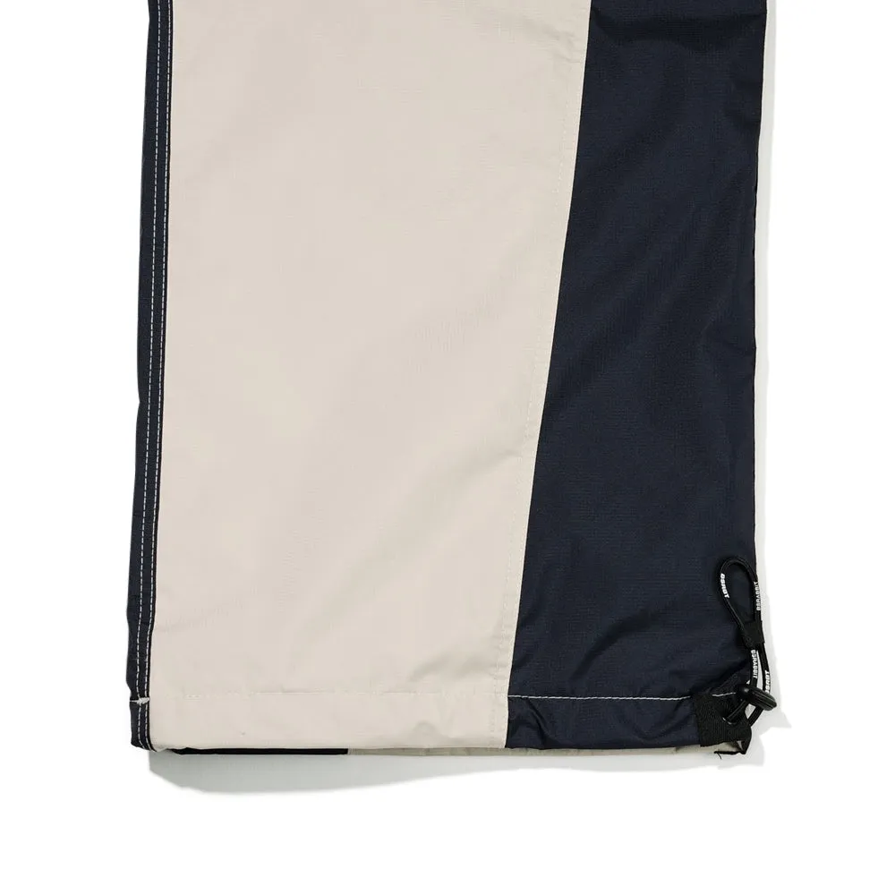 RETRO WIDE TRACK PANTS BEIGE